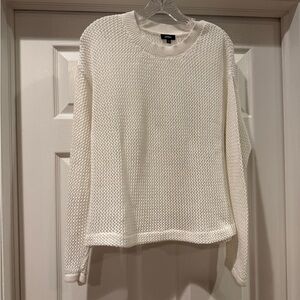 Express Crochet Crew Neck Sweater